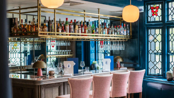 Clarette wine bar in London, UK.
