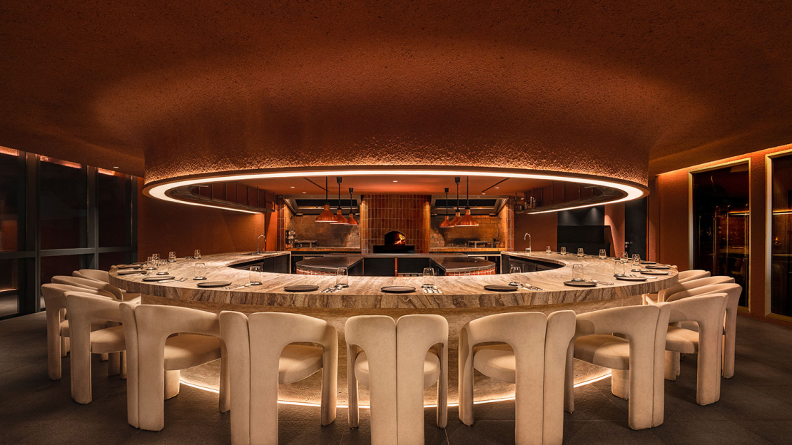 Interior of Bar.Kar restaurant, Kuala Lumpur, Malaysia.