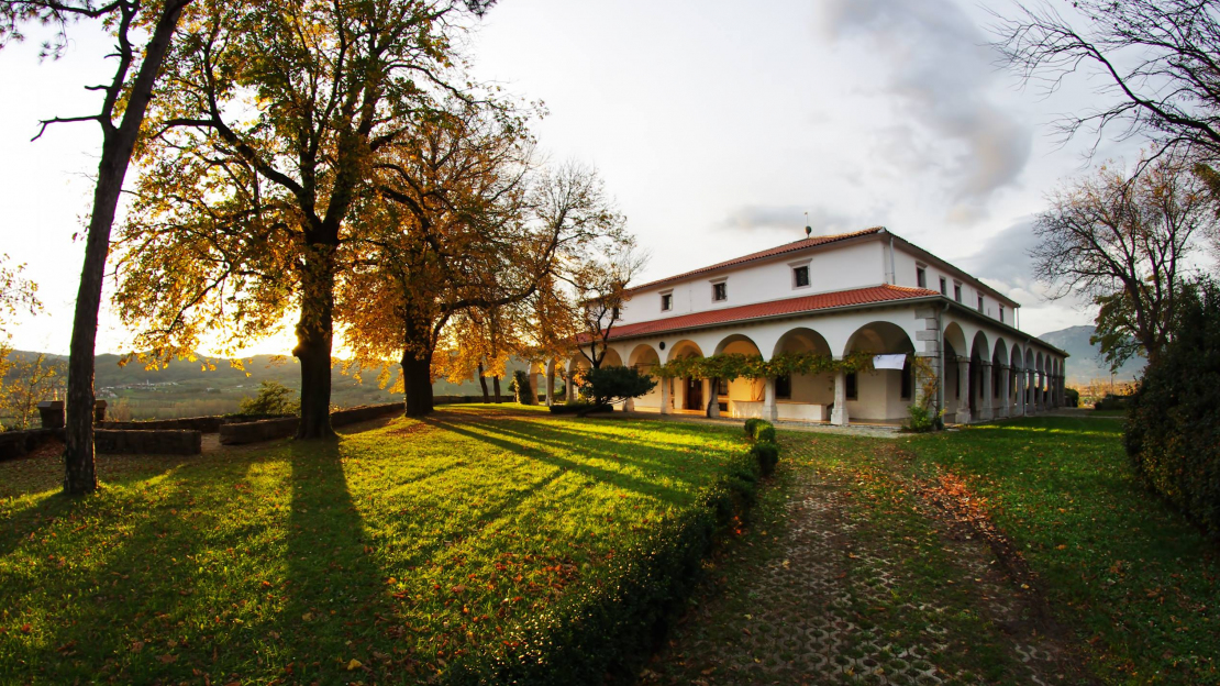 An exterior shot of the Michelin star Gostilna pri Lojzetu restaurant in Vipava Valley, Slovenia - part of Star Wine List's guide to drinking wine in Slovenia.
