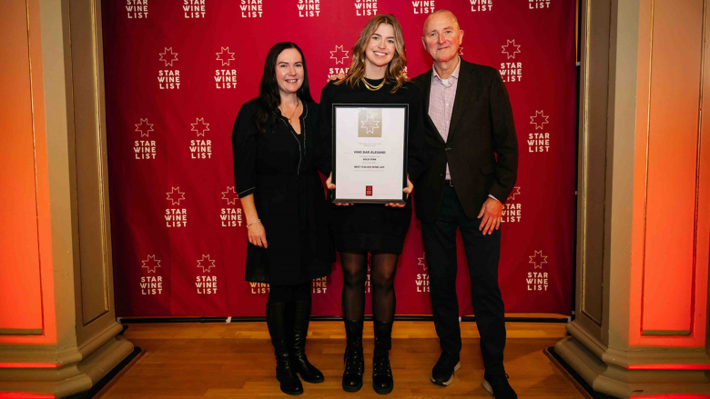 Monica Molvær, Jeanette Solheim and Øyvind Tveit, of Vino Bar Ålesund. Photo by Erik Krafft.