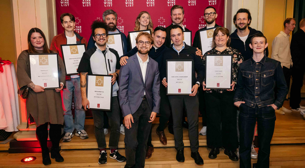 The winners of Star Wine List of the Year Norway 2025.