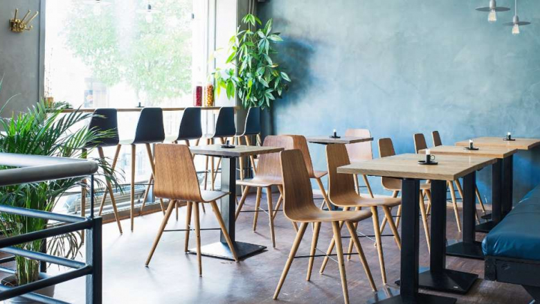 Interior of Spontan wine bar in Oslo, Norway.
