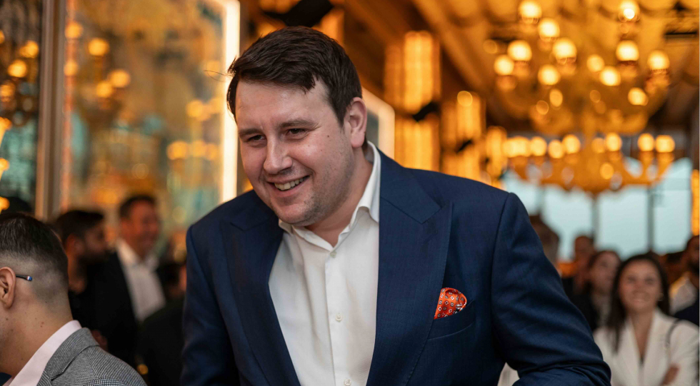 Ognjen Samardzic, Head Sommelier at LPM Abu Dhabi, at Star Wine List of the Year UAE 2025 (Sexy Fish Dubai, December 2025). Photo by Francois van Eck..