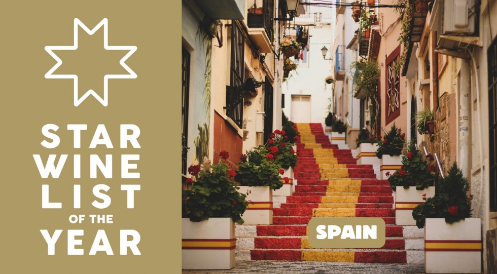 Star Wine List of the Year Spain 2026 logo and cover image.