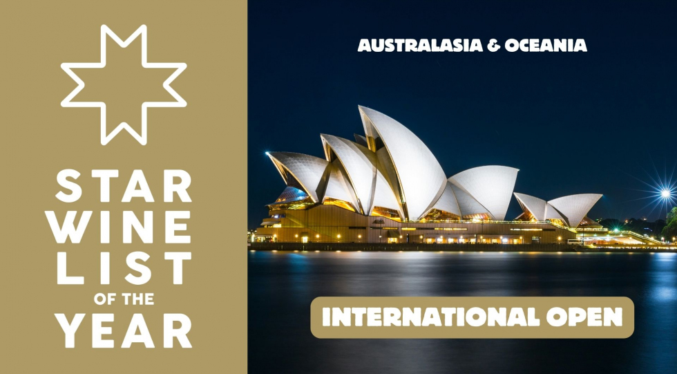 Star Wine List of the Year International Open 2026 competition graphic - Australasia and Oceania.