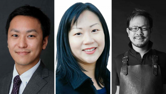 Star Wine List Ambassadors Wataru Iwata (Kyoto), Melinda Joe (Tokyo) and Kei Tashiro (Osaka).