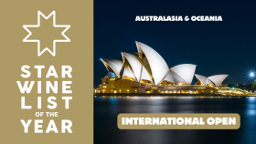 Star Wine List of the Year International Open 2026 competition graphic - Australasia and Oceania.