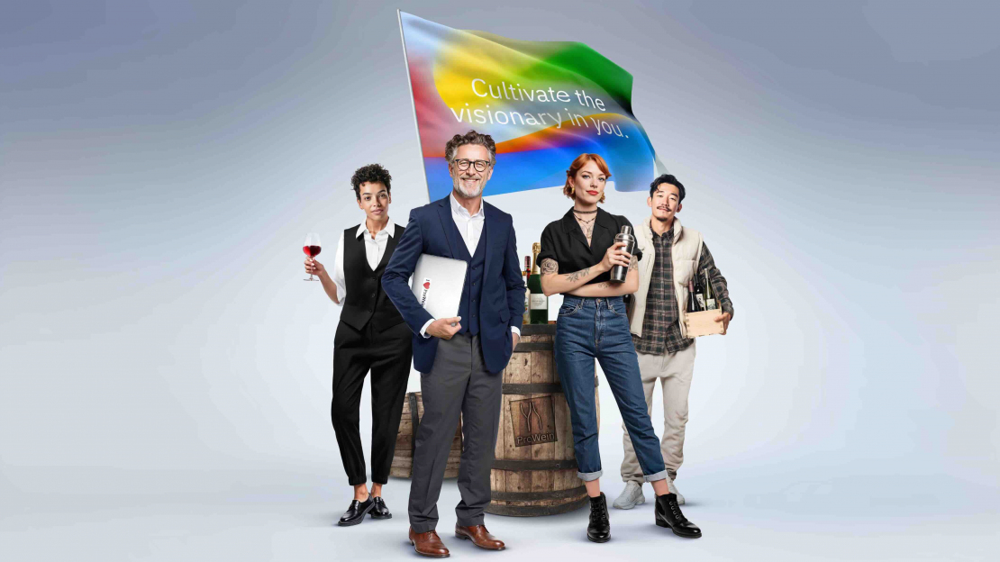 Promotional visuals for ProWein Dusseldorf 2026.