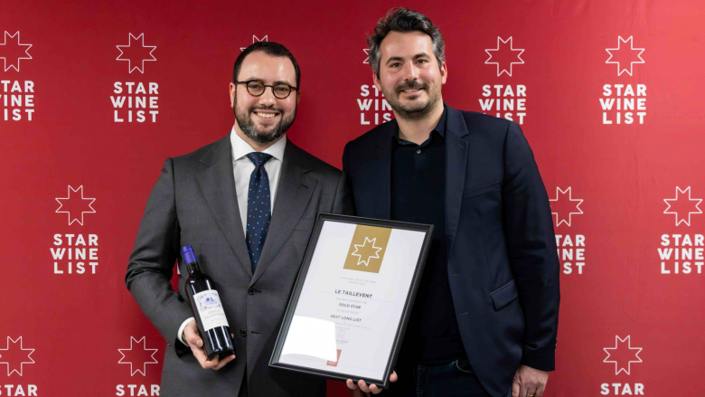 Thomas Millet of Le Taillevent, with Julien Brustis of Château Tour des Termes. Photo by Studio BaALT.