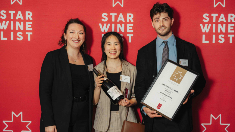 Esterházy’s Nina West with Grace Shih and Sam Malam of Restaurant St. Barts. Photo by HDG Photography.
