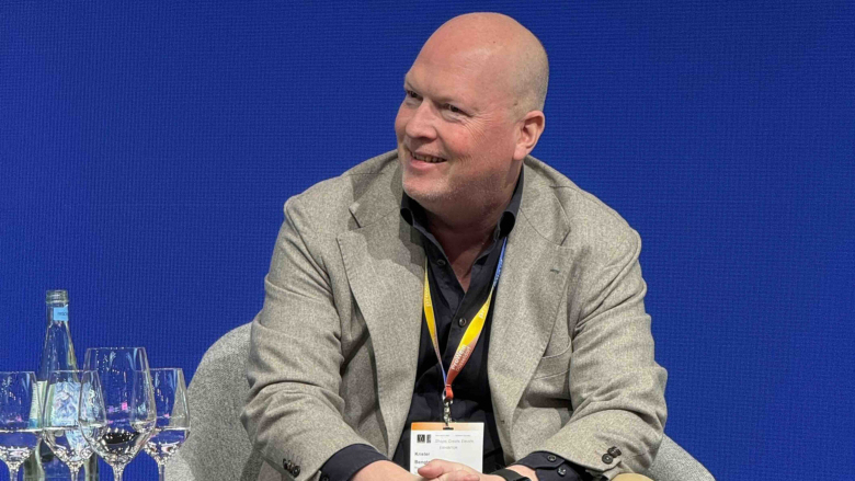 Krister Bengtsson during the fine wine panel discussion at ProWein Düsseldorf.
