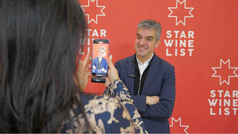 Ferran Centelles at a Star Wine List of the Year event.