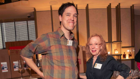 The Four Horsemen's Will Piper with Alice Feiring at Star Wine List of the Year New York 2026.