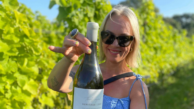 Malmö Ambassador Karin Ericson enjoying some Swedish wine.
