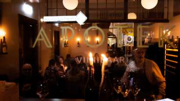 Apotek, a wine bar in Helsinki, Finland.