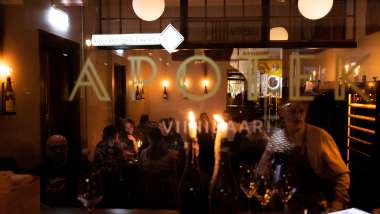 Apotek, a wine bar in Helsinki, Finland.