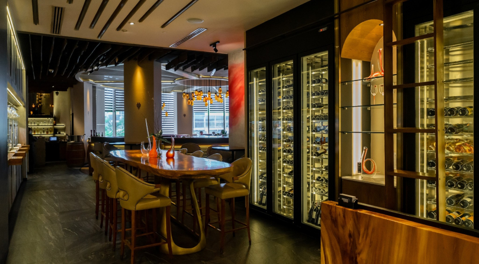 Riedel Restaurant & Wine Cellar, a restaurant and wine bar in Bangkok, Thailand.