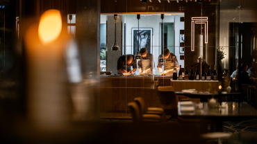 Interior at Syttende, restaurant in Copenhagen, Denmark.