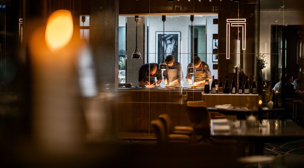 Interior at Syttende, restaurant in Copenhagen, Denmark.