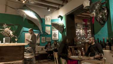 Bar Brutal, a wine bar in Barcelona, Spain.