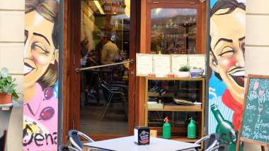 Denassus, a wine bar in Barcelona, Spain.