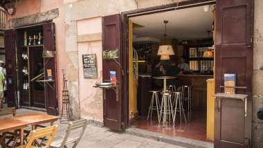 La Vinya del Senyor, a wine bar in Barcelona, Spain.