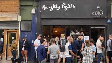 Naughty Piglets, a restaurant in London, UK.