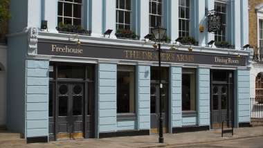 Exterior of The Drapers Arms, Islington, London, UK.