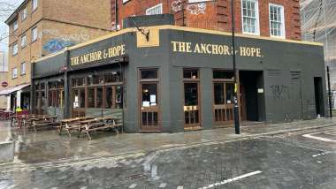 Anchor & Hope, a restaurant and wine bar in London, UK.