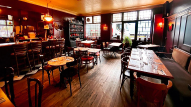 Canton Arms, a restaurant and wine bar in London, UK.