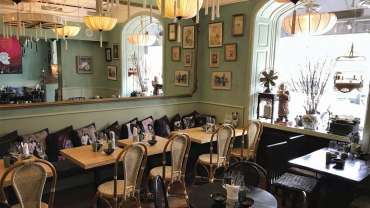 Interior of Minh Mat restaurant in Stockholm, Sweden.