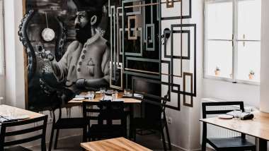 Paradoxon, a restaurant in Salzburg, Austria.