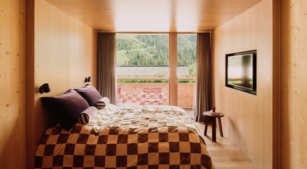 Interior of Rote Wand, Lech, Austria.
