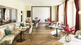 Interior of restaurant Voltaire, Leersum, the Netherlands.