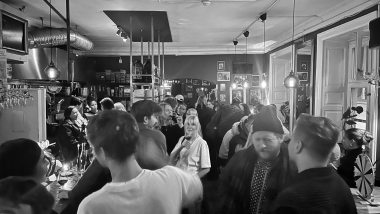 Interior of Unity Jazz, Gothenburg, Sweden.
