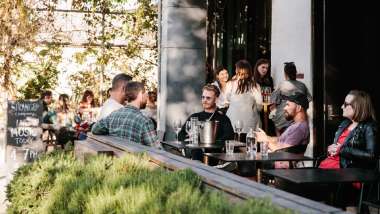 Strange Company, a wine bar in Perth, Australia.