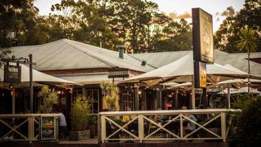 Settlers Tavern, a restaurant and wine bar in Margaret River, Australia.