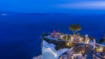 Lycabettus, a restaurant in Santorini, Greece.