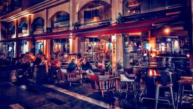 Vinaria, a wine bar in Larnaca, Cyprus.