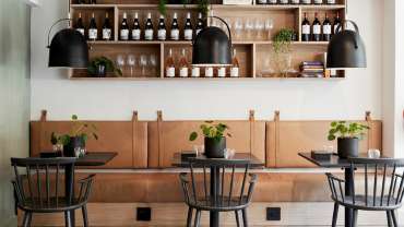 Interior or elgr restaurant in Cape Town, South Africa - a Star Wine List Red Star wine destination.