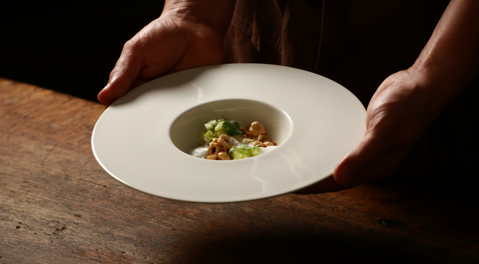 Plate at Gasthaus Restaurant Thaller restaurant, Sankt Veit am Vogau, Austria.