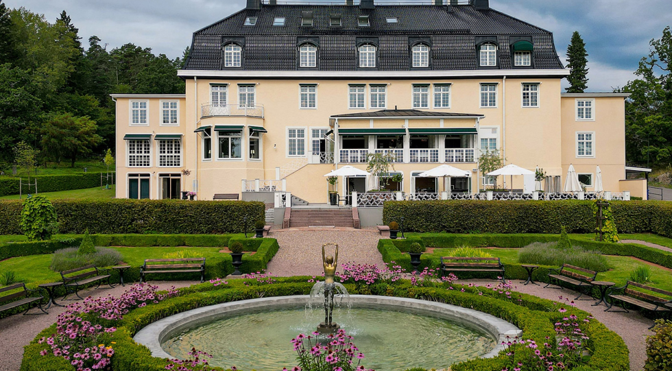 Villa Fridhem, a restaurant and hotel in Östergötland county, Sweden.