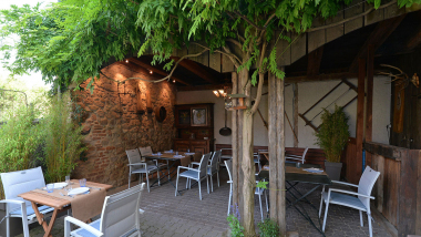 Auberge Le Bouc Bleu, a restaurant in Beblenheim, France.