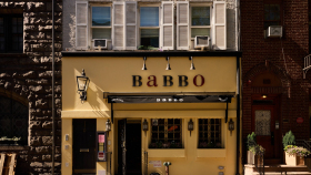 Babbo, a restaurant in New York City, USA.