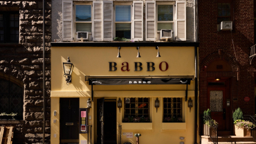 Babbo, a restaurant in New York City, USA.
