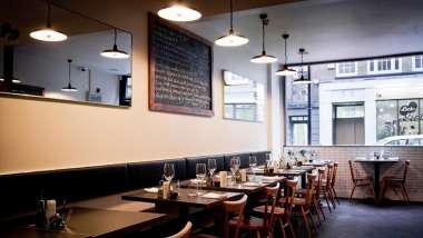 10 Greek street, a restaurant in London, UK.