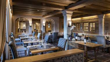 Belle Epoque, a hotel and restaurant in Saanen, Switzerland.