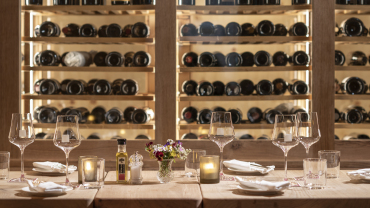 Donatz Wine Bar, a wine bar in Samedan, Switzerland.