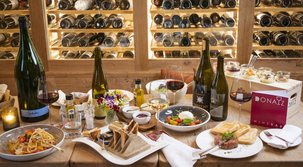 Donatz Wine Bar, a wine bar in Samedan, Switzerland.
