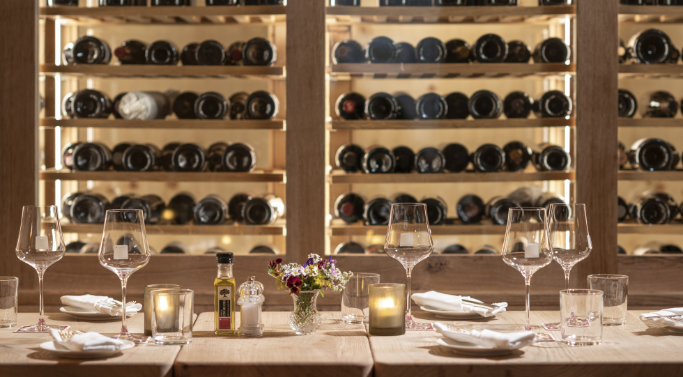 Donatz Wine Bar, a wine bar in Samedan, Switzerland.